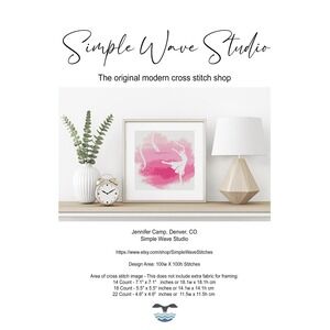 Gymnast Gymnastics Dance Dancer‎ Counted Cross Stitch Chart